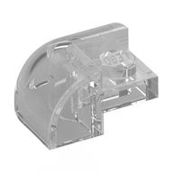 Деталь LEGO Brick Curved 2 x 2 x 1 with Curved Top - Corner, Прозрачный бесцветный