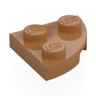Деталь LEGO Пластина круглая угловая 2 x 2, Средне-темный телесный