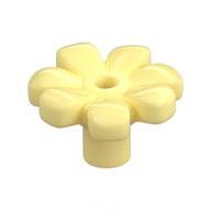 Деталь LEGO Plant, Flower, Minifig Accessory with 7 Thick Petals and Pin, Center Ring, Ярко-светло-желтый