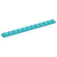 Деталь LEGO Пластина 1 x 12, Средне-лазурный