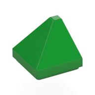 Деталь LEGO Brick Sloped 30° 1 x 1 x 2/3 Double Corner, Ярко-зеленый