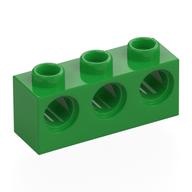 Деталь LEGO Кирпичик Technic 1 x 3, Ярко-зеленый