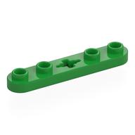 Деталь LEGO Technic Plate 1 x 5 with Smooth Ends, 4 Studs and Centre Axle Hole, Ярко-зеленый