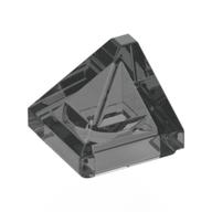 Деталь LEGO Brick Sloped 30° 1 x 1 x 2/3 Double Corner, Прозрачный черный