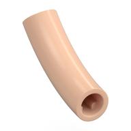Деталь LEGO Brick Round 1 x 1 D. Tube with 45° Elbow and Axle Holes (Crossholes) at Each End, Светлый телесный