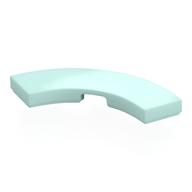 Деталь LEGO Tile 3 x 3 Curved, Macaroni, Светлый морской волны