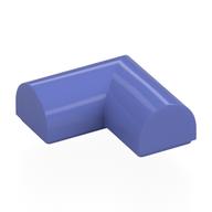 Деталь LEGO Кирпичик изогнутый угловой двойной изогнутый верхний 2 x 2 x 2/3, без штырьков, Сине-фиолетовый