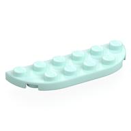 Деталь LEGO Пластина круглая угловая двойная 2 x 6, Светлый морской волны