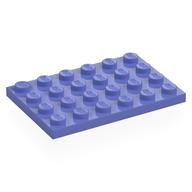 Деталь LEGO Пластина 4 x 6, Сине-фиолетовый