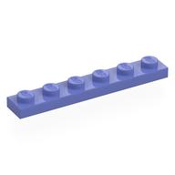 Деталь LEGO Пластина 1 x 6, Сине-фиолетовый