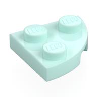 Деталь LEGO Пластина круглая угловая 2 x 2, Светлый морской волны
