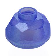 Деталь LEGO Rock Boulder 2 x 2 x 1, Bottom, Прозрачный фиолетовый опаловый