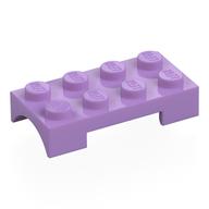 Деталь LEGO Wheel Arch, Mudguard 2 x 4 Studded, Rounded Arch, Средне-лавандовый