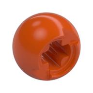 Деталь LEGO Technic Ball Joint with Through Axle Hole, Красно-оранжевый
