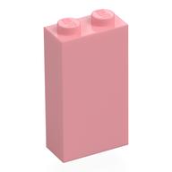 Деталь LEGO Кирпичик 1 x 2 x 3, с нижним держателем штырька, Теплый розовый