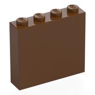 Деталь LEGO Кирпичик 1 x 4 x 3, Красно-коричневый