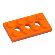 Деталь LEGO Пластина Technic 2 x 4, Оранжевый