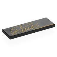 Деталь LEGO Tile 2 x 6 with Gold 'Cristiano Ronaldo', Signature print, Черный