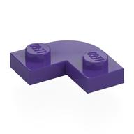 Деталь LEGO Пластина круглая угловая 2 x 2, с вырезом 1 x 1, Темно-фиолетовый