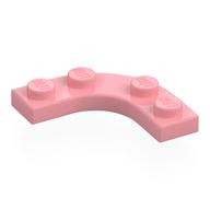 Деталь LEGO Plate Round Corner 3 x 3 with 2 x 2 Round Cutout, Теплый розовый