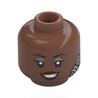 Minifig Head with print