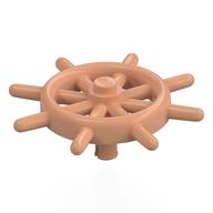 Деталь LEGO Ship's Wheel with Slotted Pin, Телесный