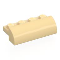 Деталь LEGO Кирпичик изогнутый 2 x 4 x 1, Песочный