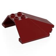 Деталь LEGO Windscreen 6 x 6 x 2 Canopy, Темно-красный