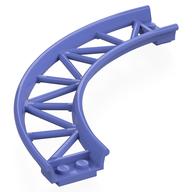 Деталь LEGO Train, Track Plastic, Roller Coaster, Curve, Сине-фиолетовый
