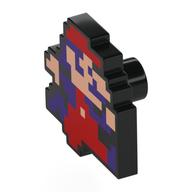 Деталь LEGO Tile Special 3 x 3 with Pixelated Jumpman print, Черный