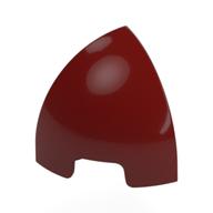 Деталь LEGO Brick Round Curved 1 x 1 x 1 Quarter Dome, Темно-красный