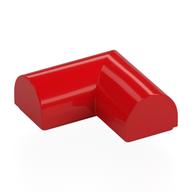 Деталь LEGO Кирпичик изогнутый угловой двойной изогнутый верхний 2 x 2 x 2/3, без штырьков, Красный