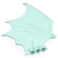 Деталь LEGO Animal, Dragon, Wing Large, Светлый морской волны