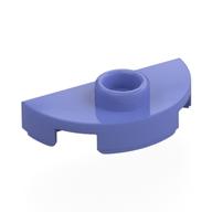 Деталь LEGO Пластина круглая полукруглая 1 x 2, со штырьком (джампер), Сине-фиолетовый