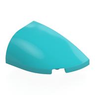 Деталь LEGO Slope Curved 3 x 2 Beveled with Stud Notch Right, Средне-лазурный