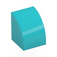 Деталь LEGO Кирпичик изогнутый 1 x 1, Средне-лазурный