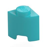 Деталь LEGO Brick Round, Quarter 1 x 1, Средне-лазурный