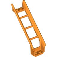 Деталь LEGO Track Roller Coaster Steep Ramp, 6 1/3 Bricks Elevation, Оранжевый