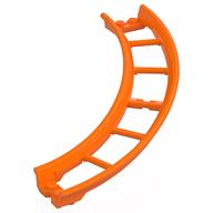 Деталь LEGO Vehicle Track, Roller Coaster, Curve Ramp 13 x 13 x 3, Оранжевый