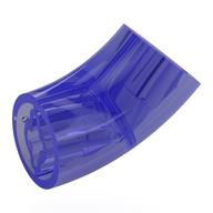 Деталь LEGO Brick Round 2 x 2 D. Tube with 45° Elbow and Axle Holes (Crossholes) at Each End [LONG], Прозрачный фиолетовый
