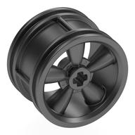 Деталь LEGO Rim 30 x 20 5-Spoke, Серебристый металлик