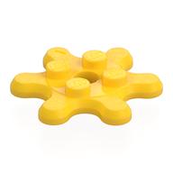 Деталь LEGO Plate Special 2 x 2 Gear with 6 Teeth, Желтый