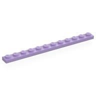 Деталь LEGO Пластина 1 x 12, Лавандовый