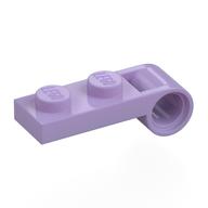 Деталь LEGO Plate Special 1 x 2 with Pin Hole On Side, Лавандовый