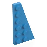 Деталь LEGO Пластина-клин правая 6 x 3, Темно-лазурный