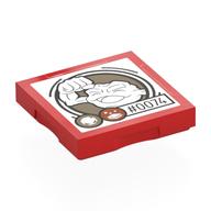 Деталь LEGO Tile Special 2 x 2 with SMART Tag with '#0074' Geodude Print, Красный