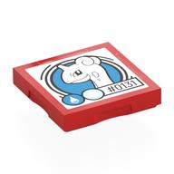 Деталь LEGO Tile Special 2 x 2 with SMART Tag with '#0131' Lapras Print, Красный