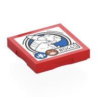 Деталь LEGO Tile Special 2 x 2 with SMART Tag with '#0445' Garchomp Print, Красный