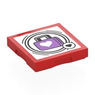 Tile Special 2 x 2 with SMART Tag with Bag with Heart Print