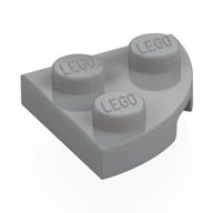 Деталь LEGO Пластина круглая угловая 2 x 2, Светлый сине-серый